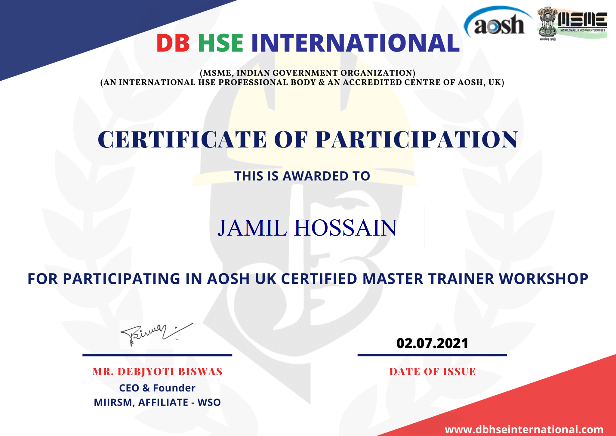 Authorized Fire Protection Company Certificate Bangladesh