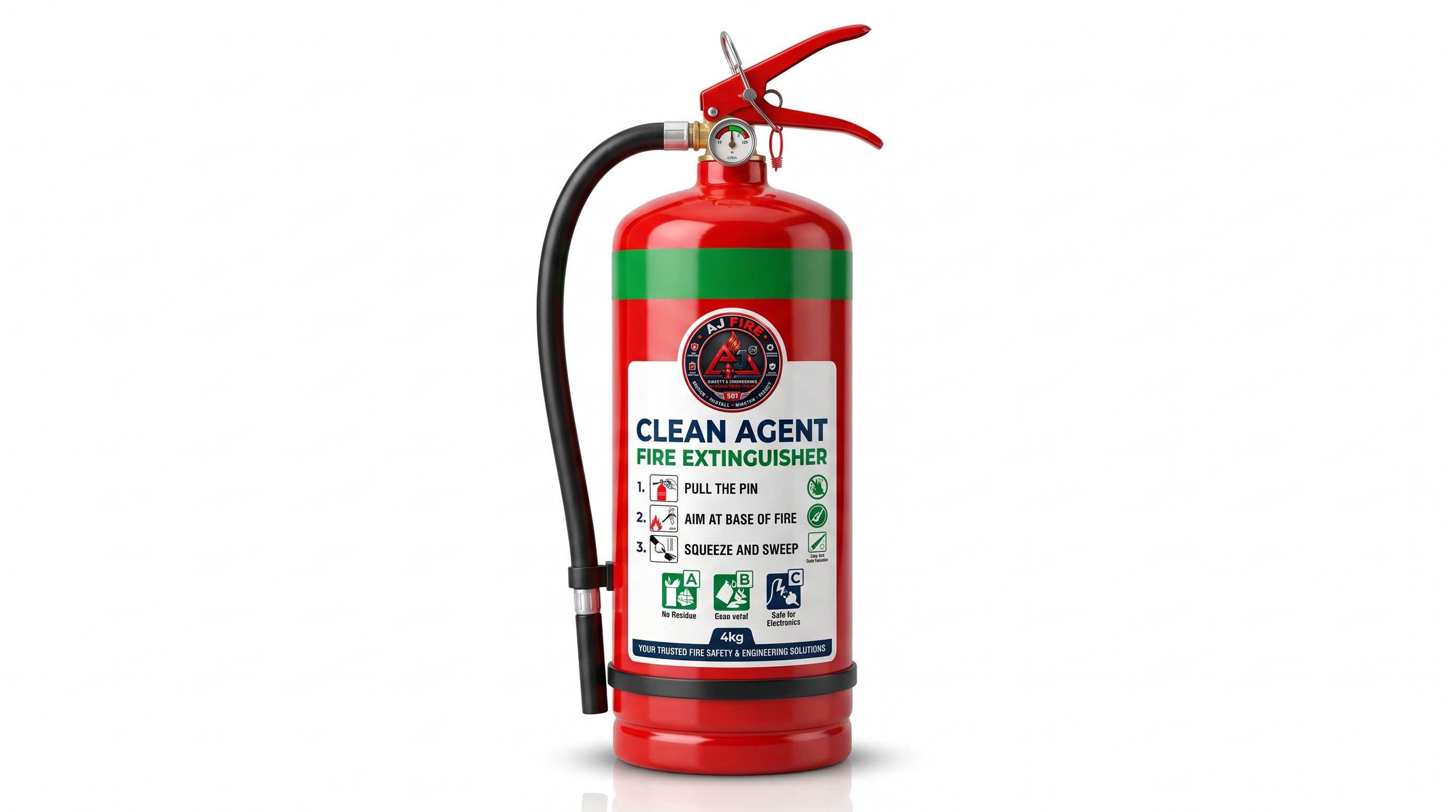 Clean agent fire extinguisher
