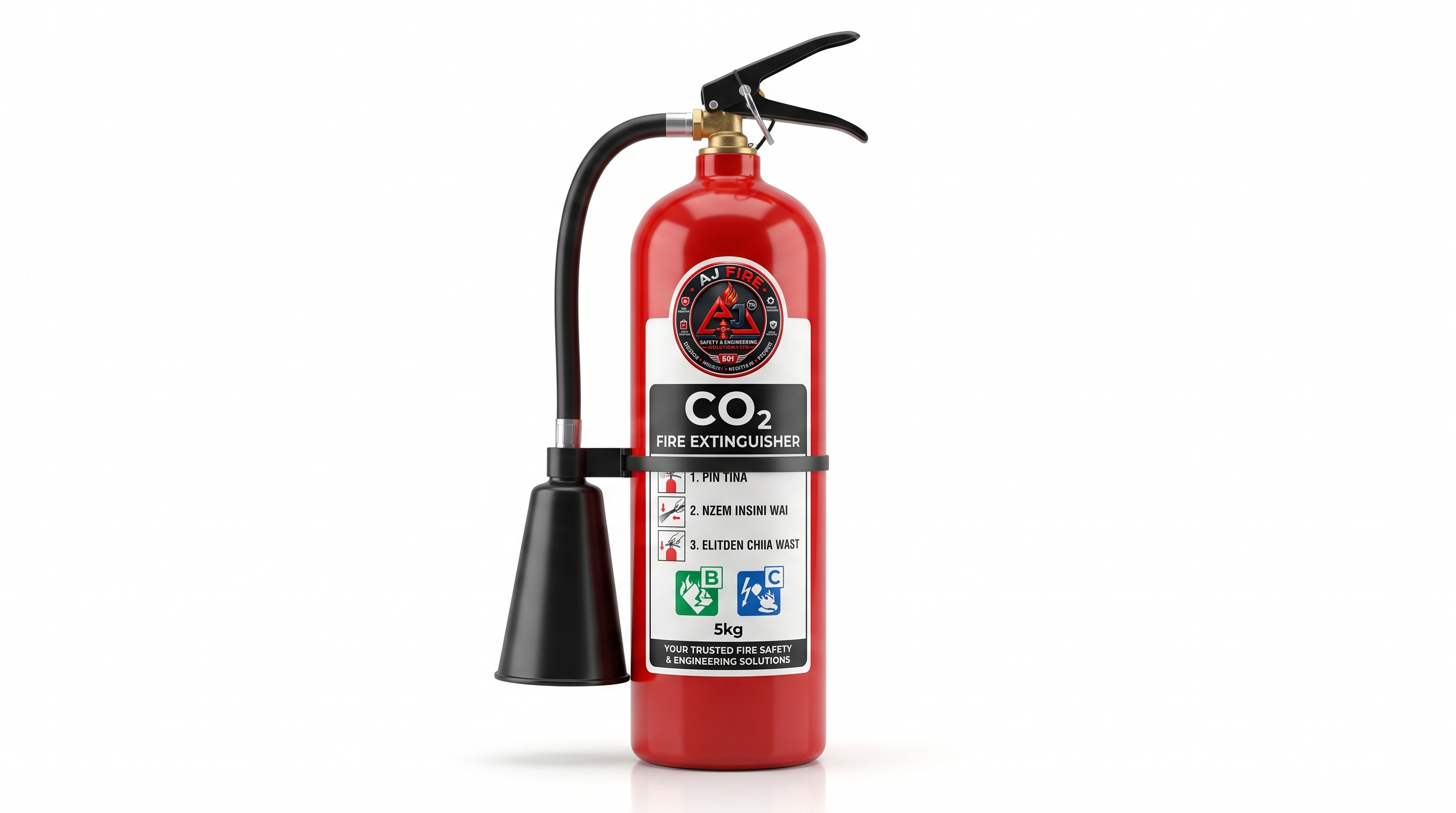 Carbon dioxide CO2 fire extinguisher