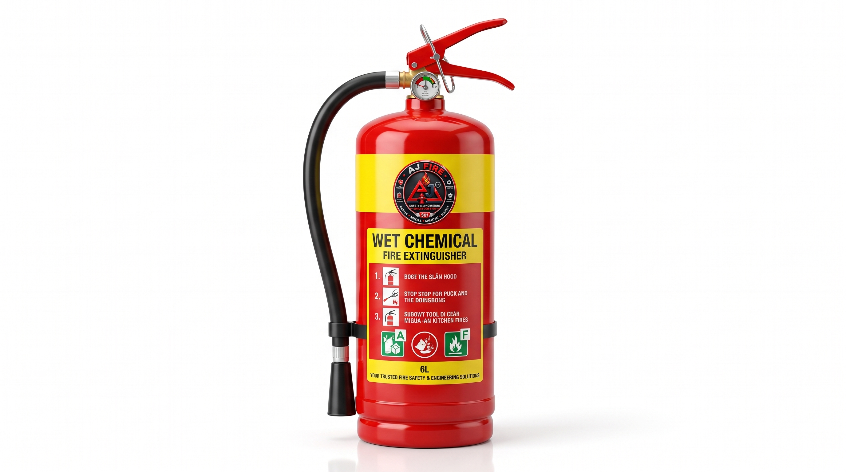 Wet chemical fire extinguisher
